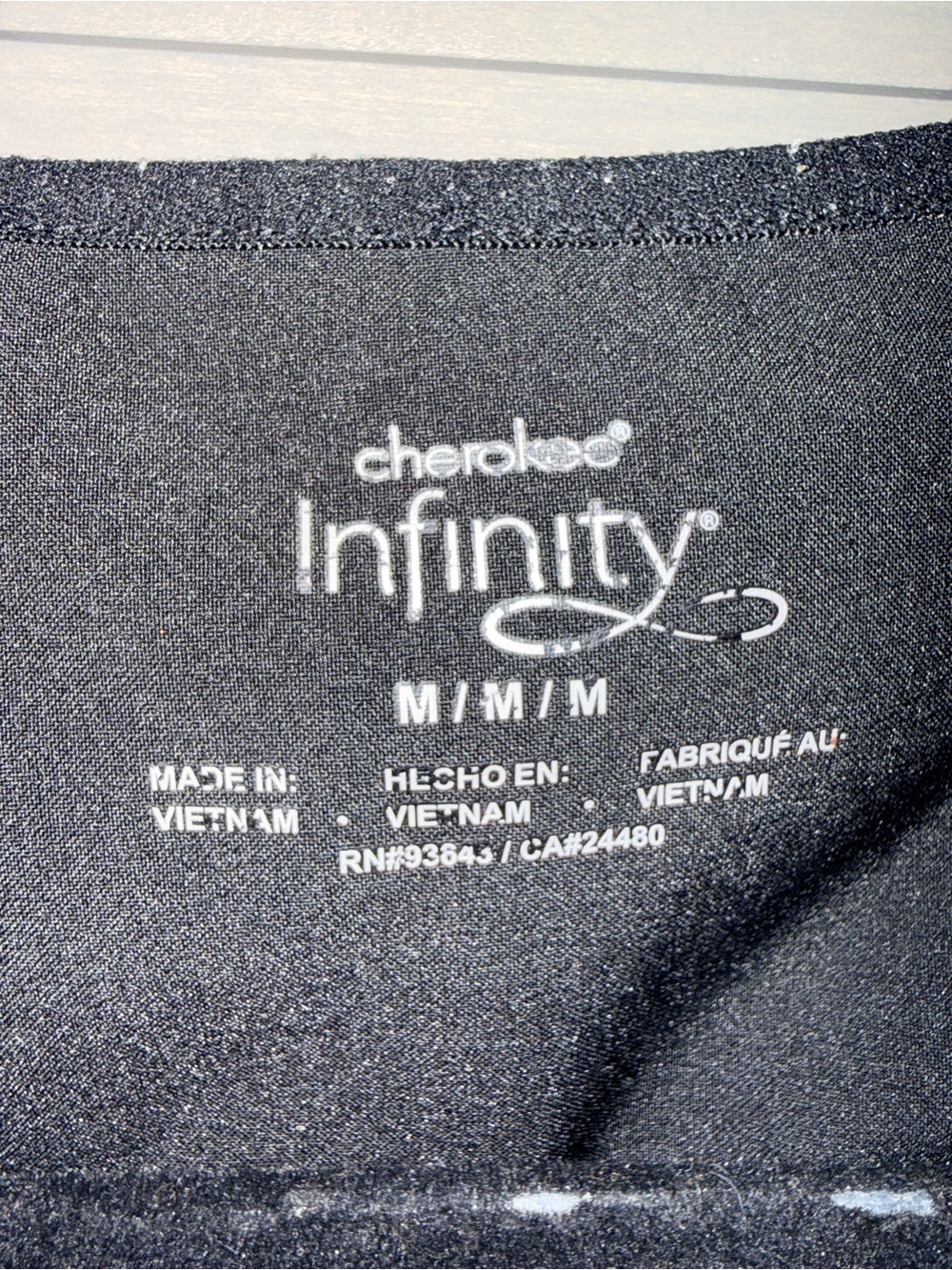 Cherokee Infinity Women's Floral Print Scrub Top Size Medium. CK608 - Picture 4 of 5